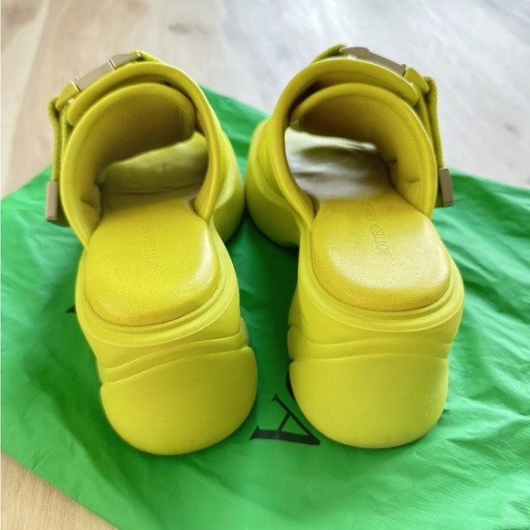 AUTH BOTTEGA VENETA Flash Sandals Kiwi SZ 36 - Picture 4 of 8